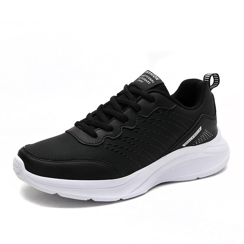 Leather Women'S Shoes New Kitchen Shoes Work Shoes Black Waterproof Non-Slip Women'S Sports Casual Shoes - Image 1